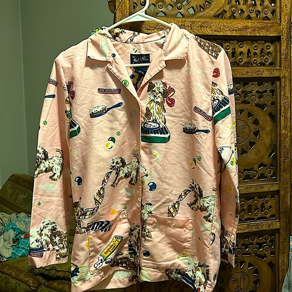 Nick & Nora Other - Nick and Nora pink puppy pajama top like new XL size 16